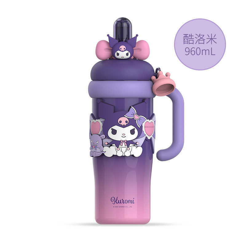 thumbnail for Japanese imported HelloKitty water cup, children's 316 food-grade insulated cup, student 960ml large capacity Sanli