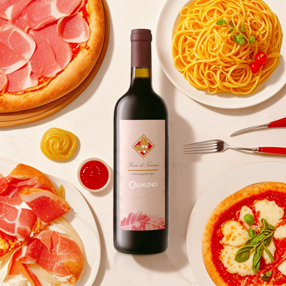 卡萨利诺托斯卡纳干红葡萄酒 意大利原瓶原标进口 红酒 口感浓郁