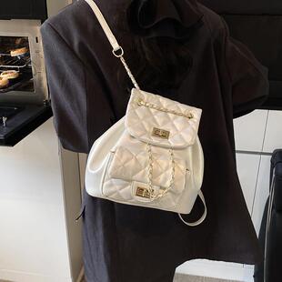 时尚潮流大容量小香风包包女2025年新款高级感轻奢小众设计双肩包
