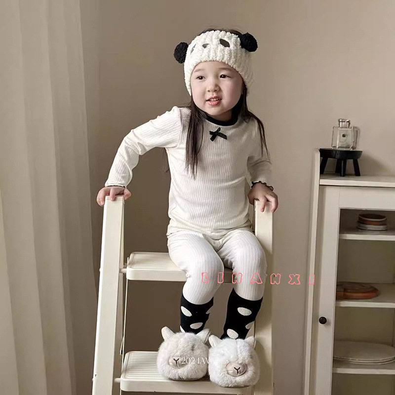 里南希 儿童A类睡衣仿羊绒家居服女宝超柔软家居套装高克重可爱