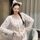 甜美少女风莫代尔舒适睡衣可爱家居服套装 原创秋冬季 伯德小姐