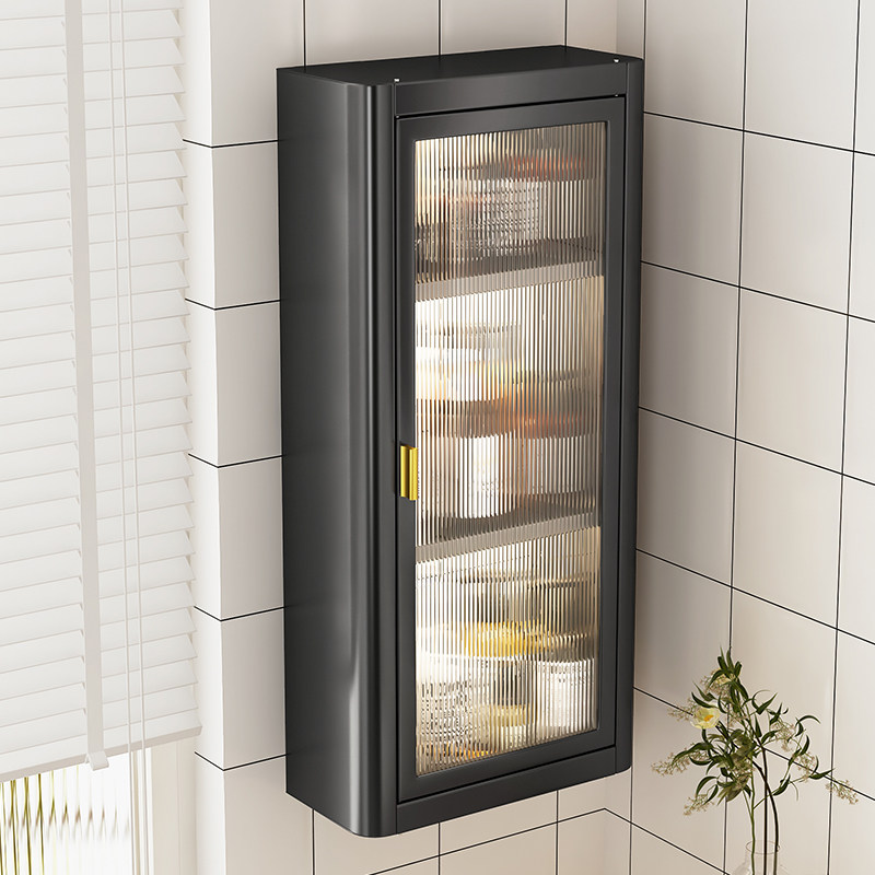 洗漱台转角卫生棉置物柜壁挂式一体化妆室姨妈巾收纳层架侧浴室防