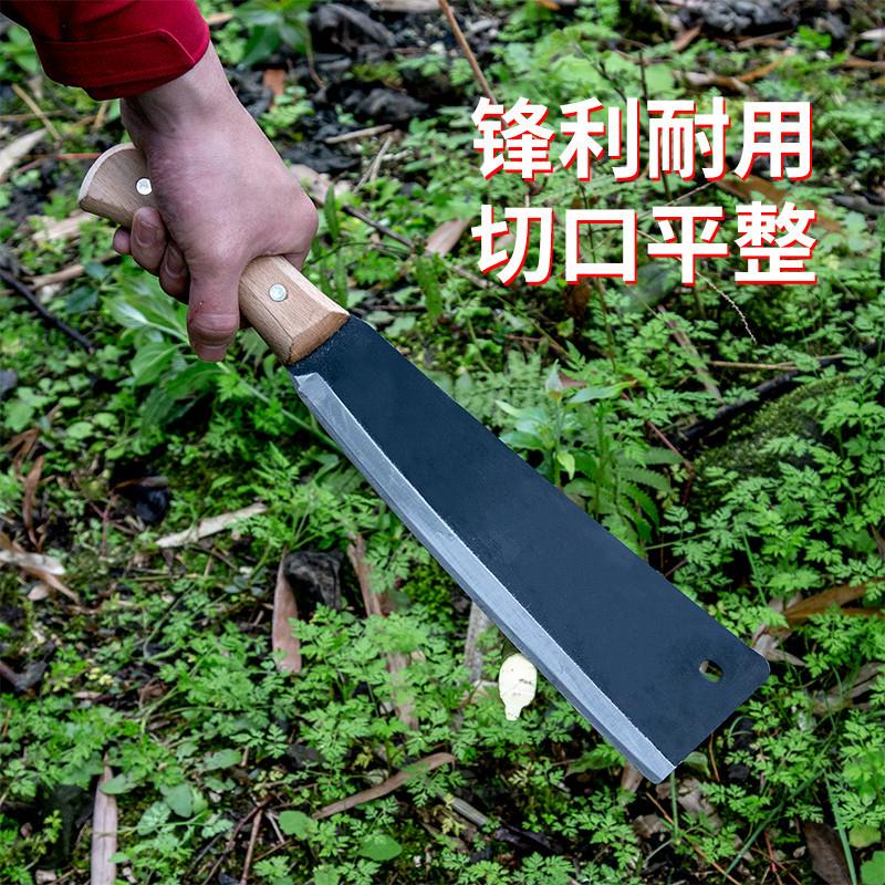 锋利锰钢柴刀家用砍柴劈弯柴刀农用工具户外砍柴刀开路刀柴刀镰刀