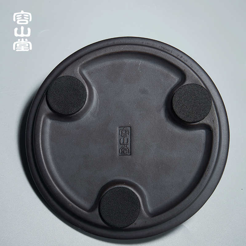 容山堂茗御 老岩泥壶承 茶杯垫壶杯托茶碟家用隔热垫功夫茶具配件