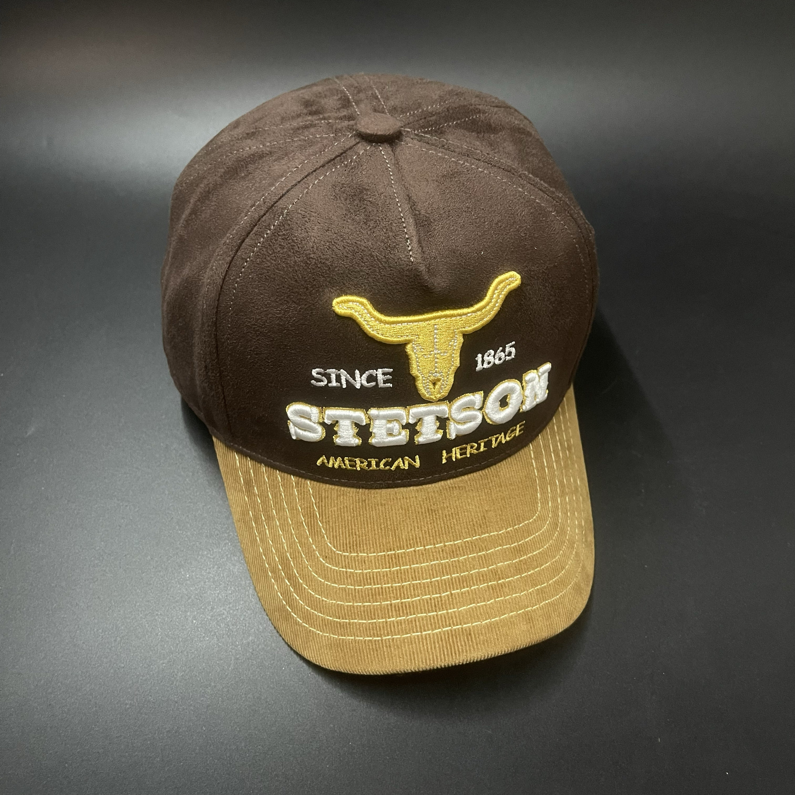 美式风格卡车司机帽复古风高顶加大款斯坦森牦牛角斯坦森stetson