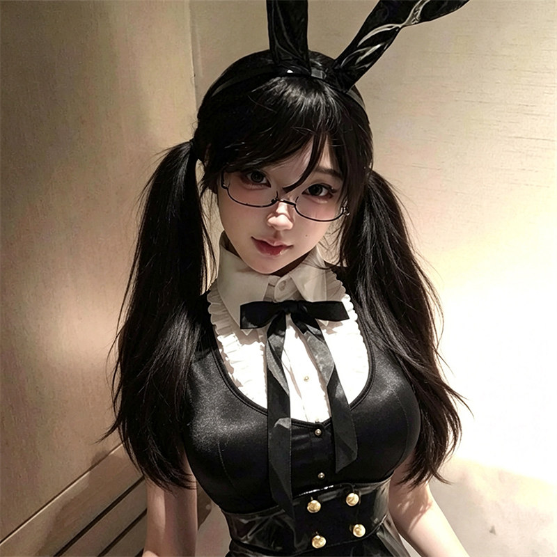 无聊戴个半框眼镜御姐下！纯欲日系软妹二次元眼镜cos无镜片拍照