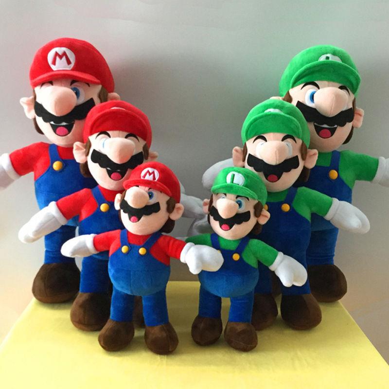 超级玛丽兄马里奥Super Mario玩偶公仔毛绒玩具儿童生日小礼物-封面