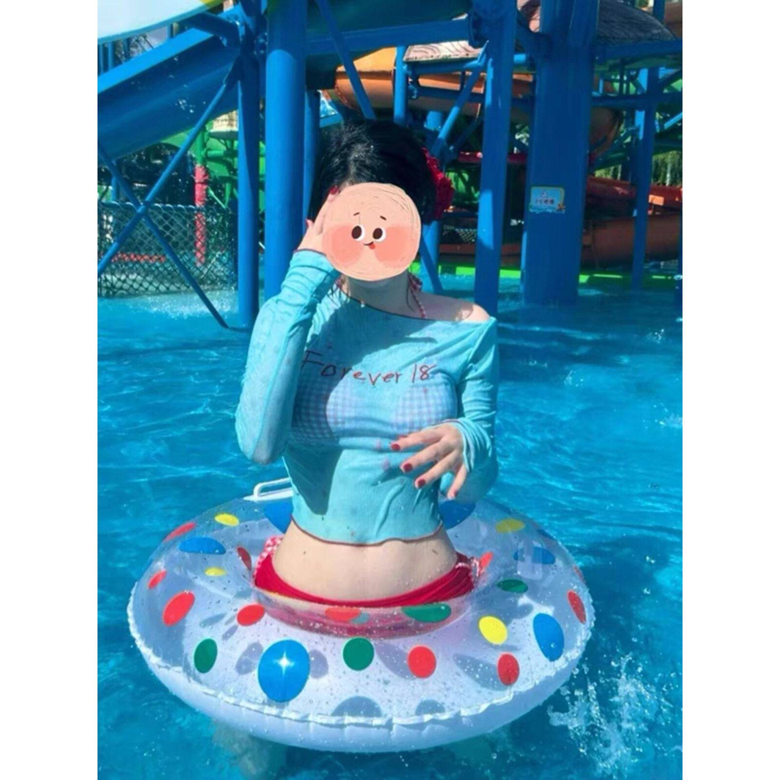 【出片神器】大人游泳圈成人加厚女生海边拍照氛围道具泳圈救生圈