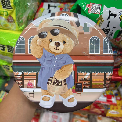 香港小熊可可脆片腰果铁盒儿童伴手礼150g休闲零食
