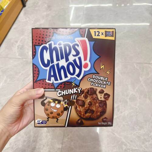 香港代购进口Chips Ahoy利趣多双重巧克力曲奇饼干休闲零食288g