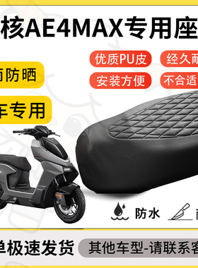 得着适用于极核ae4max座套专用电动车坐垫防水加厚座垫套减震舒适