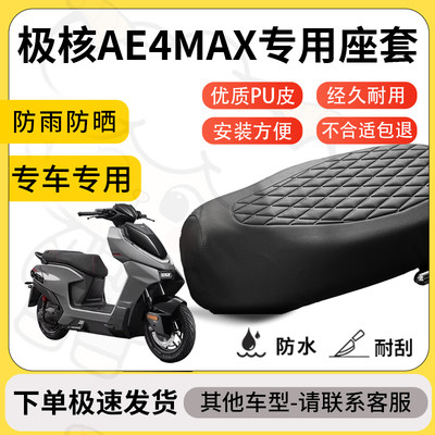 得着适用于极核ae4max座套专用电动车坐垫防水加厚座垫套减震舒适