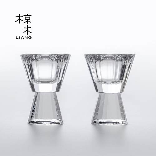椋木冷切白酒杯套装家用K9水晶杯品酒杯高级感小酒杯礼盒装中秋礼