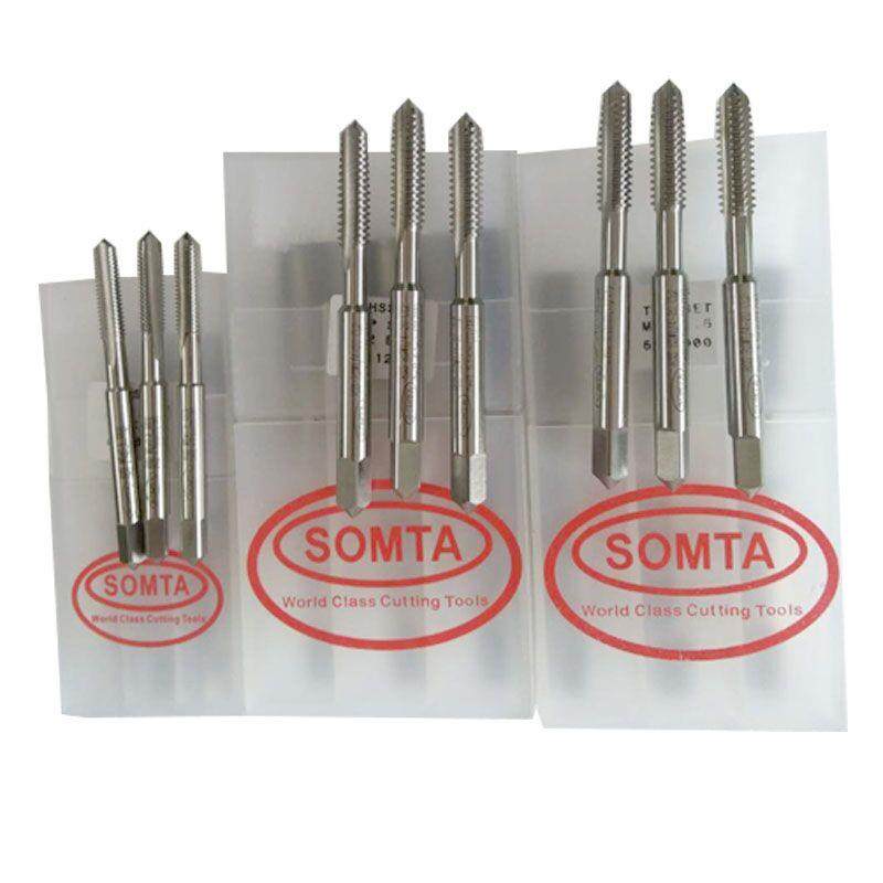 美国SOMTA 信达锋钢手用套装丝锥 丝攻三支套装 公/英制