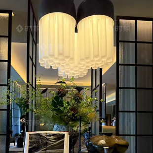餐厅茶室吊线灯吧台个性灯具酒店大堂宴会厅商场灯会所前厅灯定制