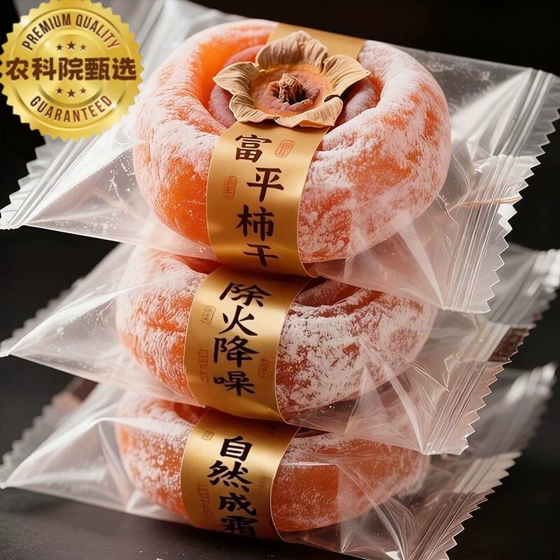 央妈推荐！陕西特级富平柿饼官方旗舰店独立包装霜降流心吊柿子饼