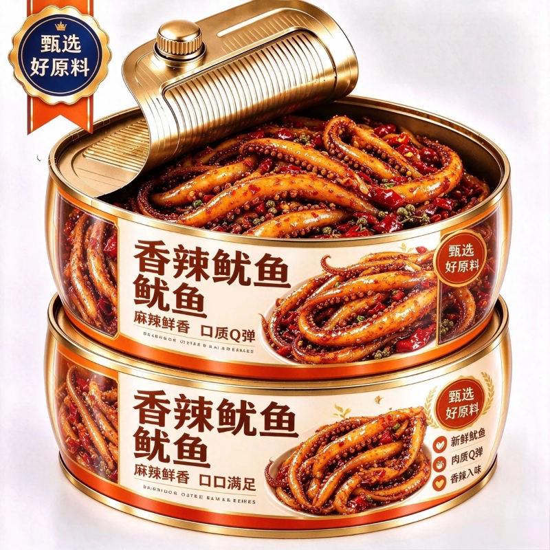 香辣鱿鱼解馋零食铁板鱿鱼好吃的解馋小吃海味休闲鱿鱼须烧烤麻辣