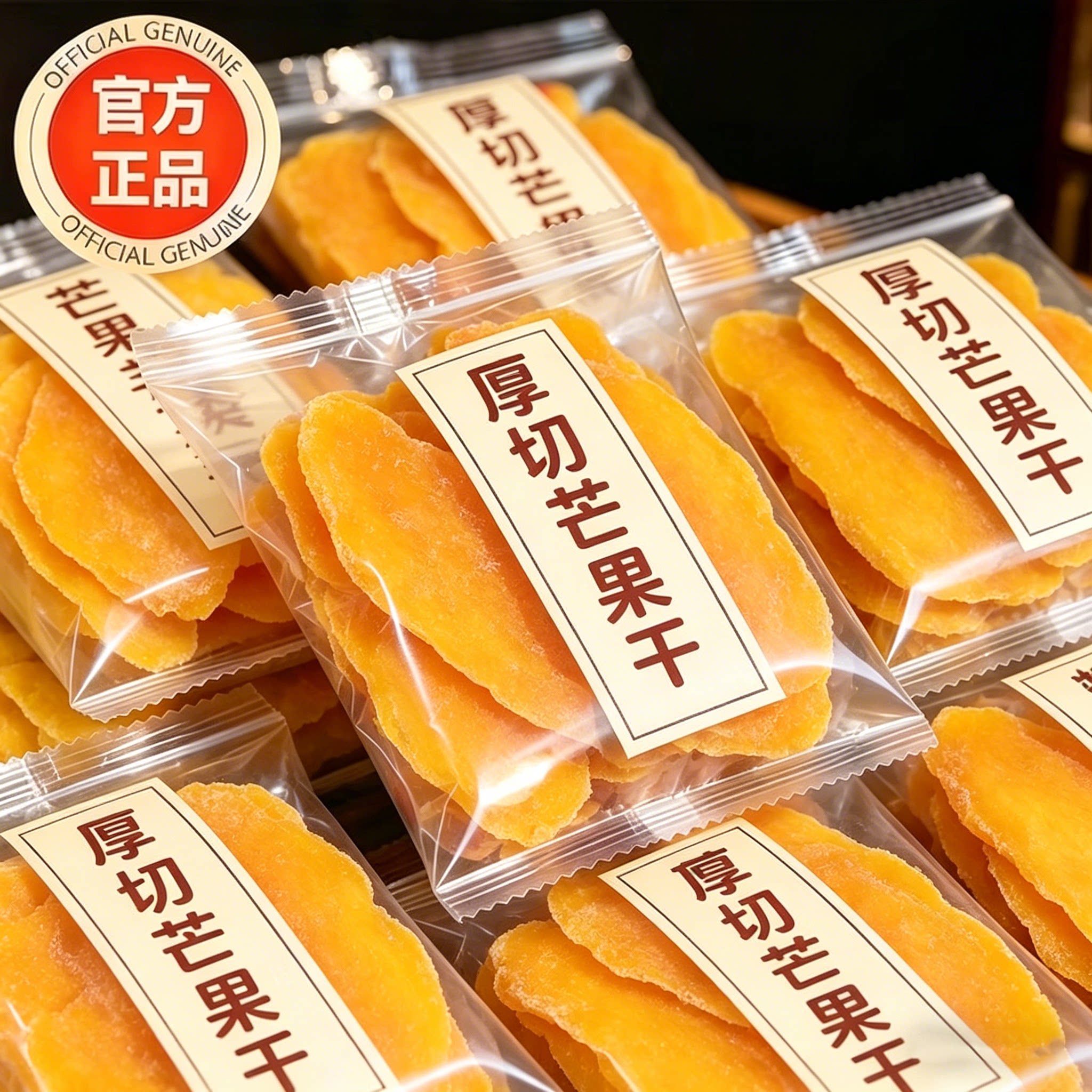 特级芒果干官方旗舰店无添加厚切大片即食蜜饯水果干果脯休闲零食