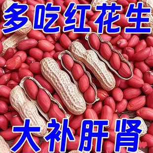 东北红皮花生米官方旗舰店2026新货不带壳孕妇补气养血红衣花生仁