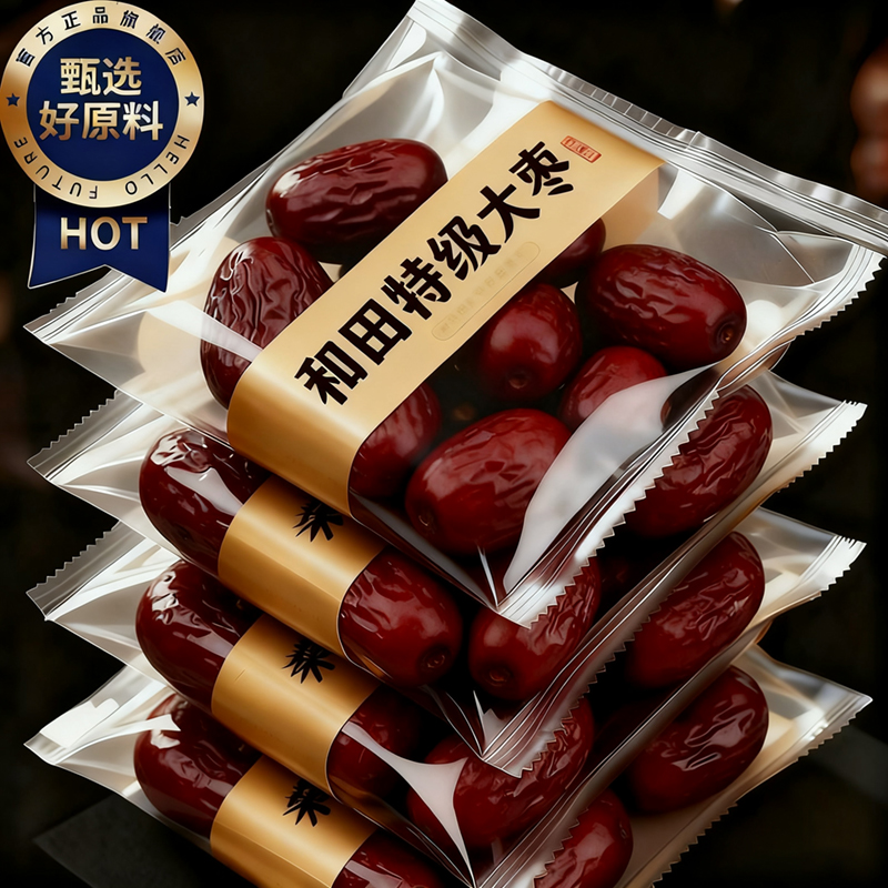 新疆和田大枣官方旗舰店三蒸三晒有机红枣补气养血女2025特级新货