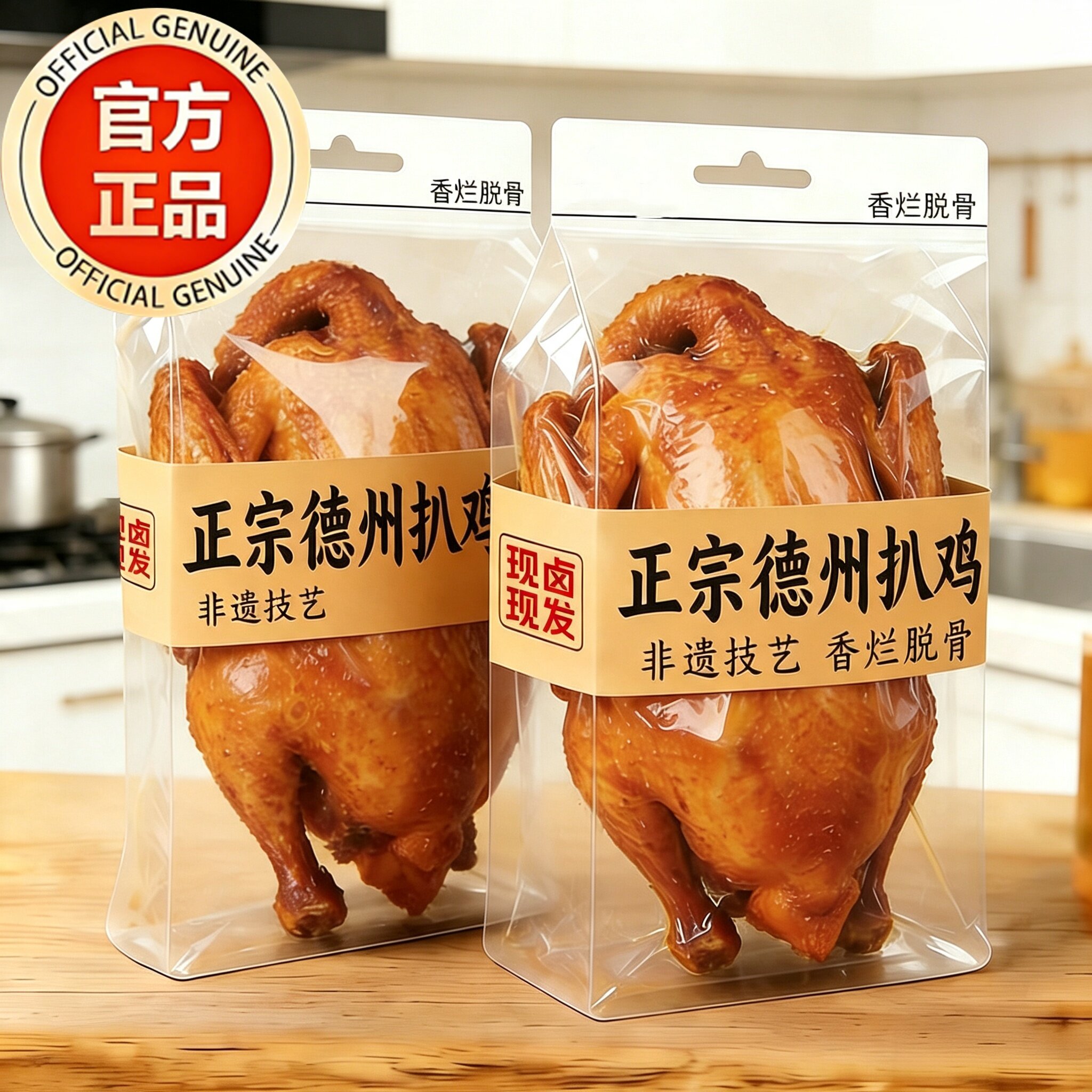 乡盛德州扒鸡官方旗舰店山东五香正宗烧鸡中华老字号特产整只