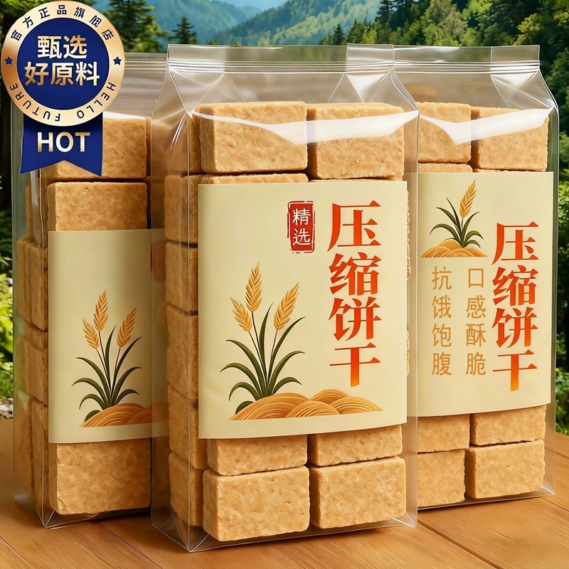 【抗饿饱腹】压缩饼干储备干粮