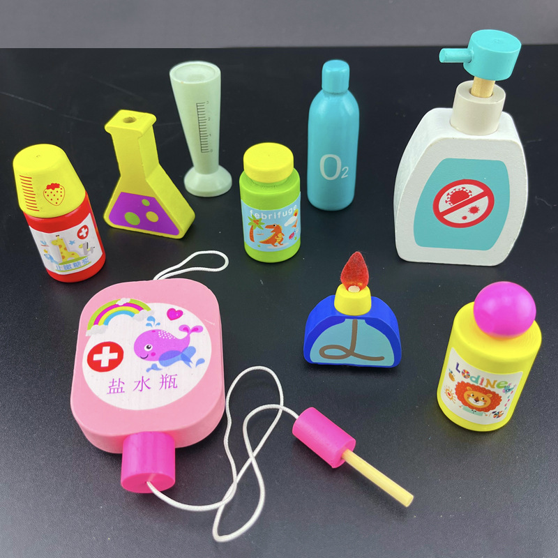 儿童医生玩具套装配件女孩工具医疗箱打针小护士过家家消毒盐水瓶