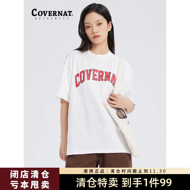 logo印花宽松圆领上衣潮牌