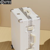 旅行箱行李箱铝框拉杆箱万向轮24女男学生登机密码 耐用皮箱子28寸