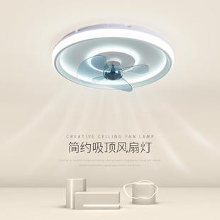 北欧吸顶风扇灯简约卧室餐厅书房吸顶风扇灯智能遥控家居灯具 新款