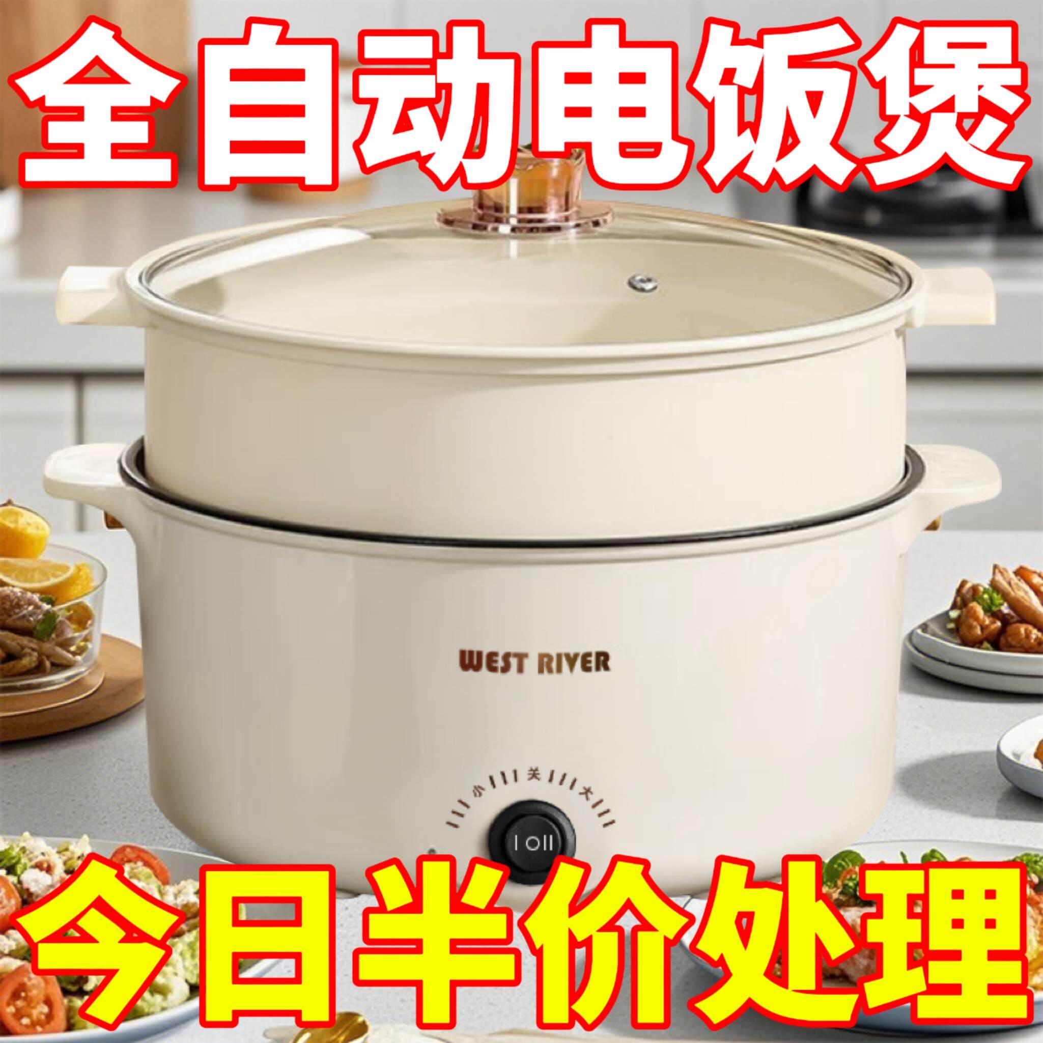 德国全自动炒菜电炒锅一体电火锅多功能料理锅蒸煎炒涮不粘电蒸锅