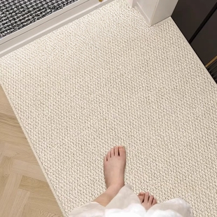 日本仿剑麻入户门地垫高级可裁剪定制可机洗地毯新款防滑家用脚垫