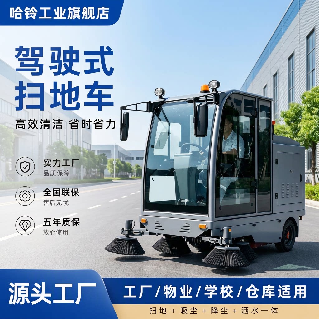 驾驶式扫地车工业工厂电动扫地机