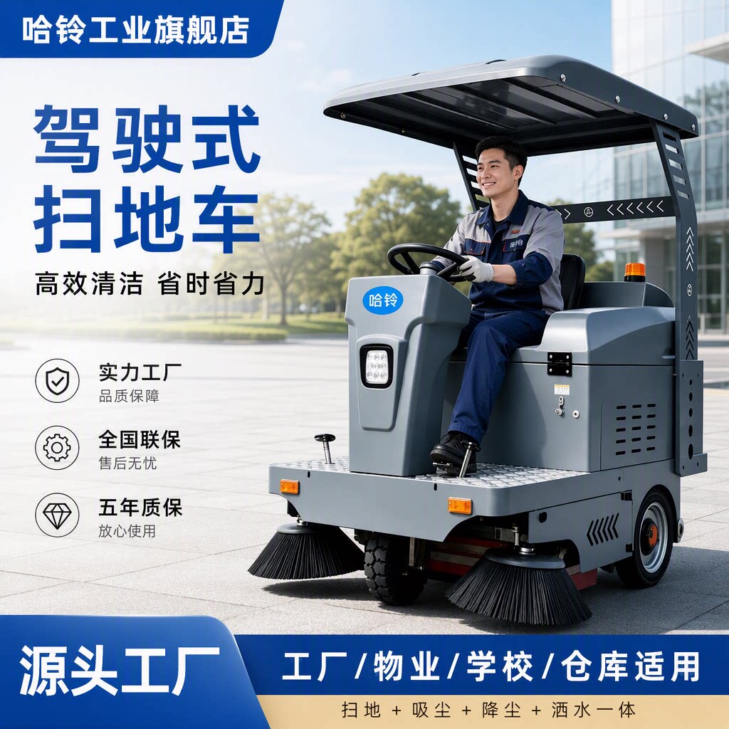驾驶式扫地车工业工厂电动扫地机