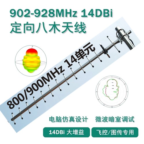 868MHz天线915M八木天线手机信号