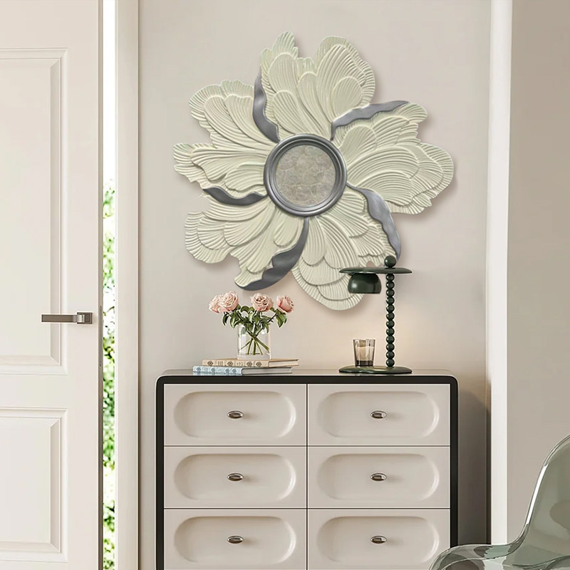 轻奢风创意设计感贝壳工艺装饰挂件酒店大堂墙面高端艺术装饰品