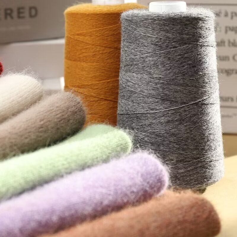 厂家批发毛线团山羊绒手编机织毛衣中细羊绒宝宝手工diy围巾线