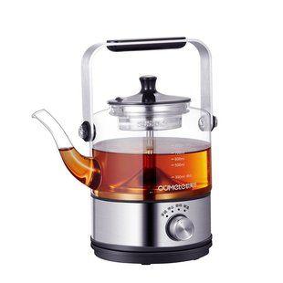 LOGO创意礼品 高硼硅耐热玻璃泡茶器茶壶花茶自动煮茶壶茶具复古款