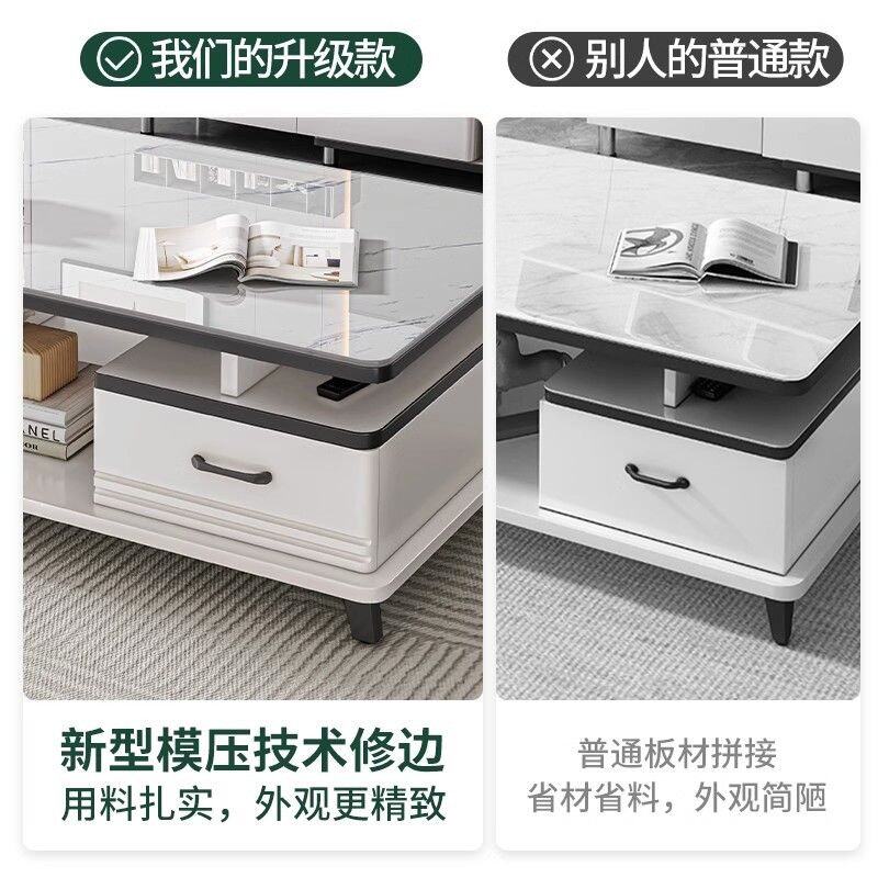 特价茶几客厅家用轻奢简约现代小户型茶桌钢化玻璃茶几电视柜组合