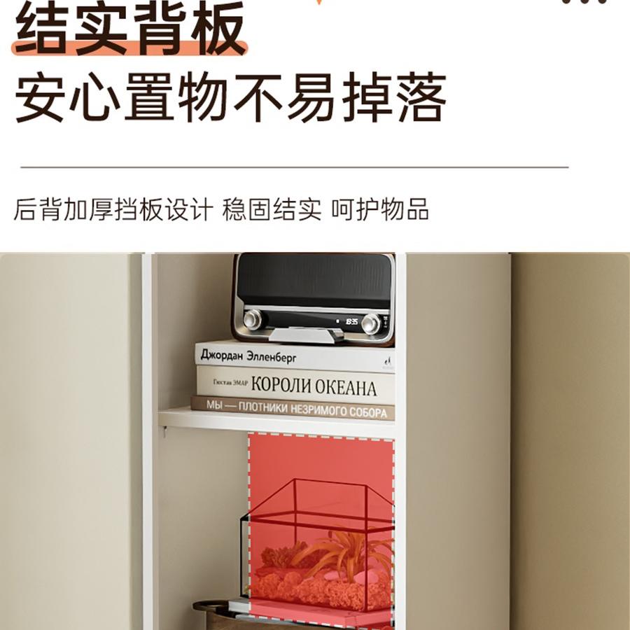 钢制转角窄书架简易落地收纳铁皮储物柜夹缝小书柜客厅铁艺置物架图片