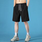外贸货源运动五分裤 夏季 宽松时尚 潮流现货 冰丝休闲短裤 男新款