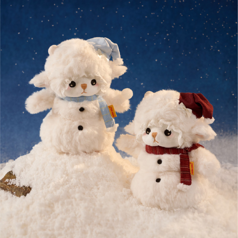 【冬季限定】BABADOLL小眠羊雪人迷你豆袋玩偶娃娃圣诞礼物送女生,玩具/童车/益智/积木/模型,毛绒/玩偶/公仔/布艺类玩具,淘宝优惠券,粉丝福利购,淘宝优惠卷