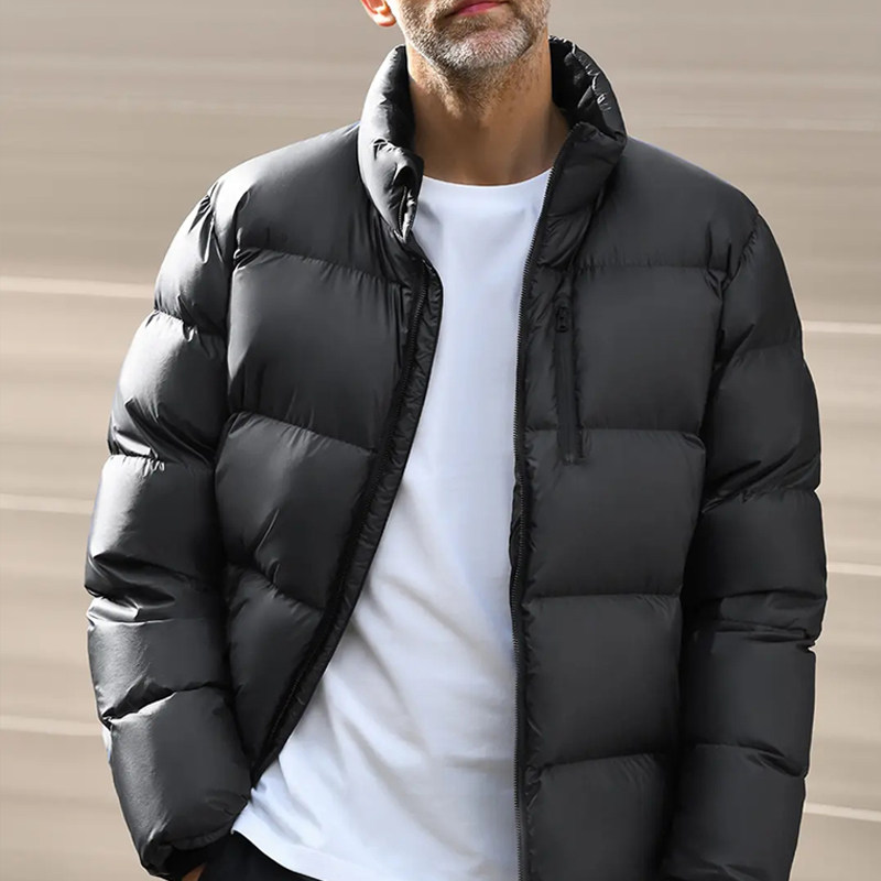 高端90鹅绒面包服立领加厚