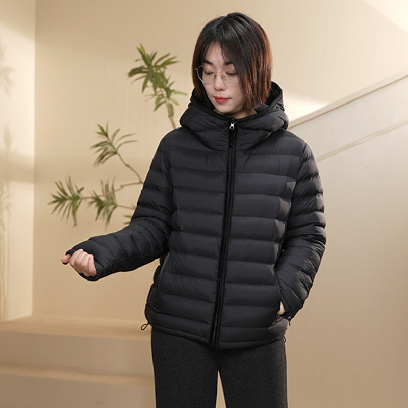 排骨款95绒女士羽绒服2026新款短款轻薄修身韩版白鸭绒羽绒服