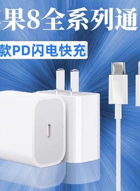 安诗登适用苹果8Plus充电器头PD30插头iPhone8Plus快充PD数据线苹果8手机闪充专用套装