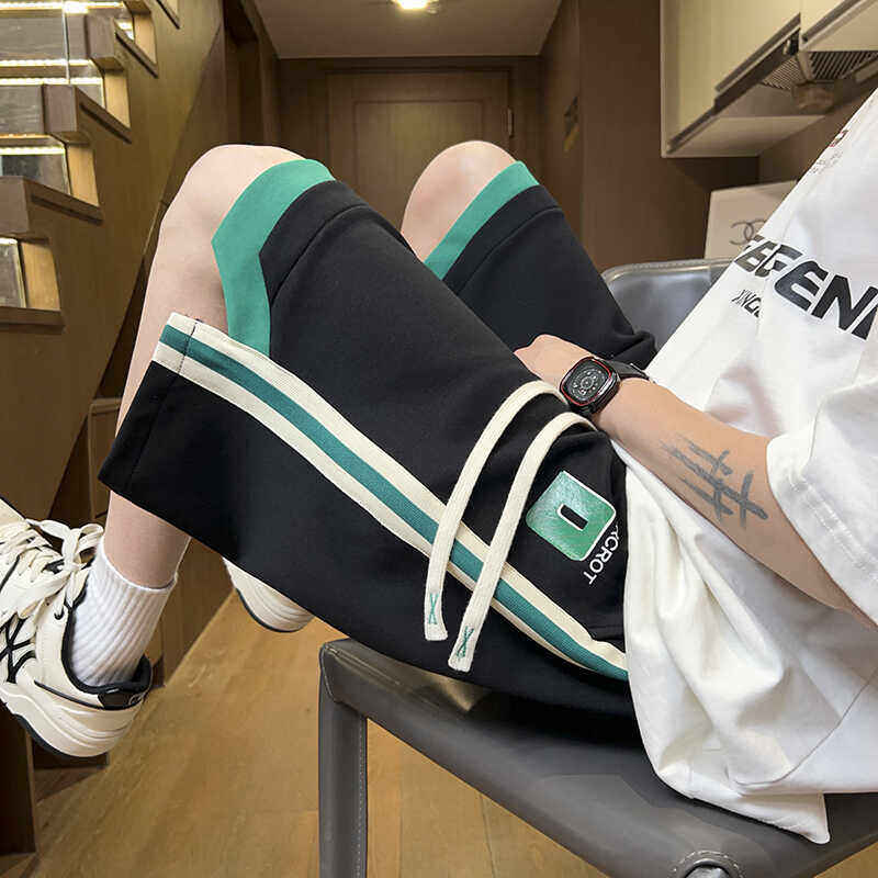 青少年夏季薄款短裤男孩初中生高中学生大童纯棉外穿运动五分裤子