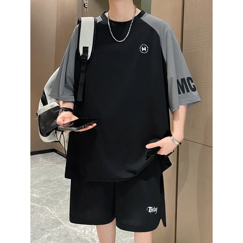 冰丝薄款睡衣男款夏季2026新款短袖短裤青少年初高中生家居服套装