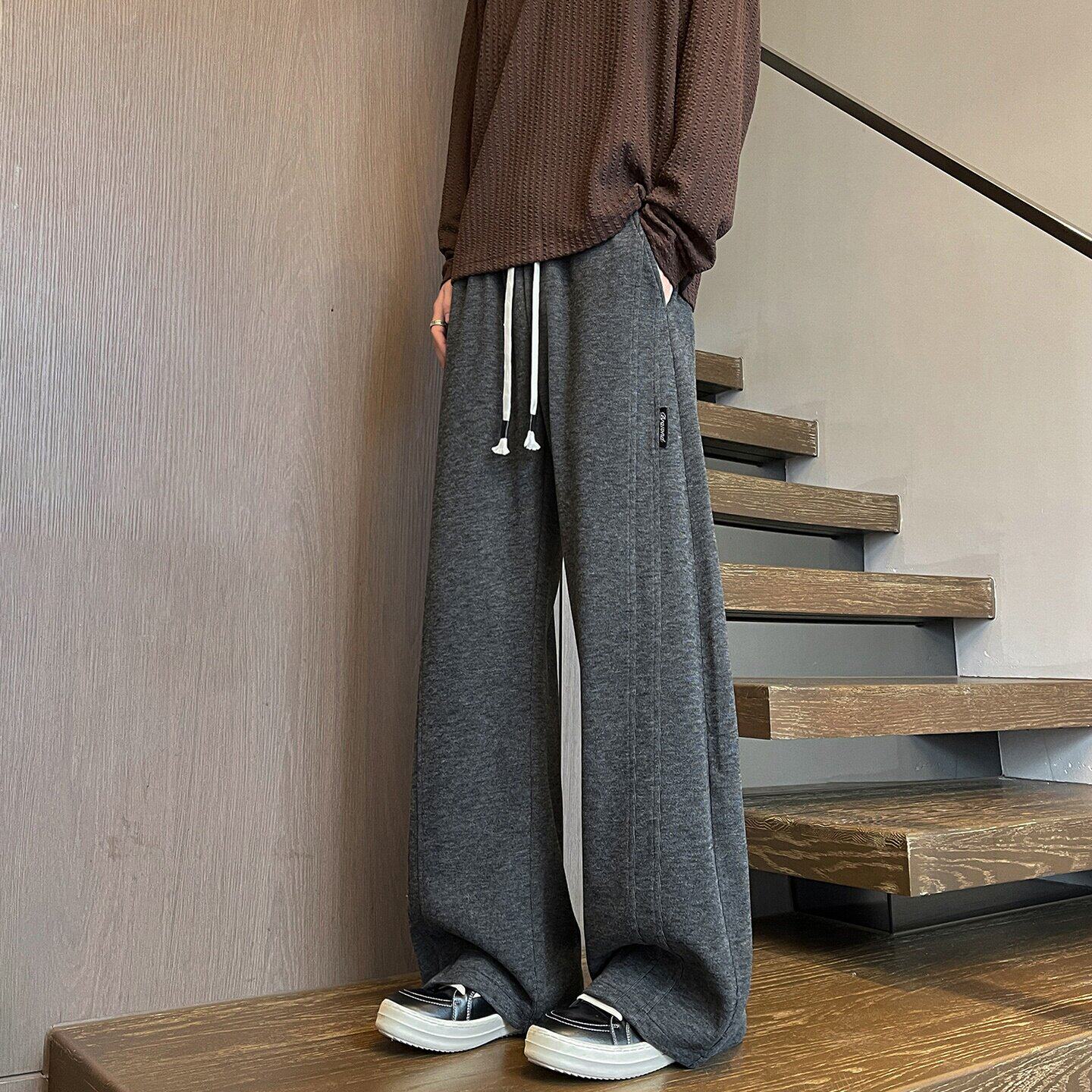 春秋季休闲裤子男孩初中学生直筒运动长裤青少年帅气大童男装卫裤