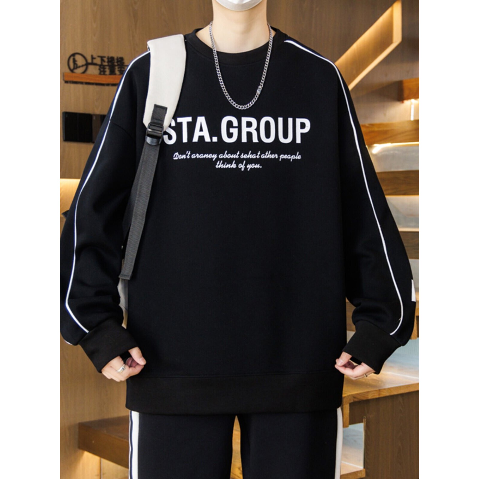 13初中高中学生卫衣14男孩帅气春秋款15岁青少年大童男装长袖t恤