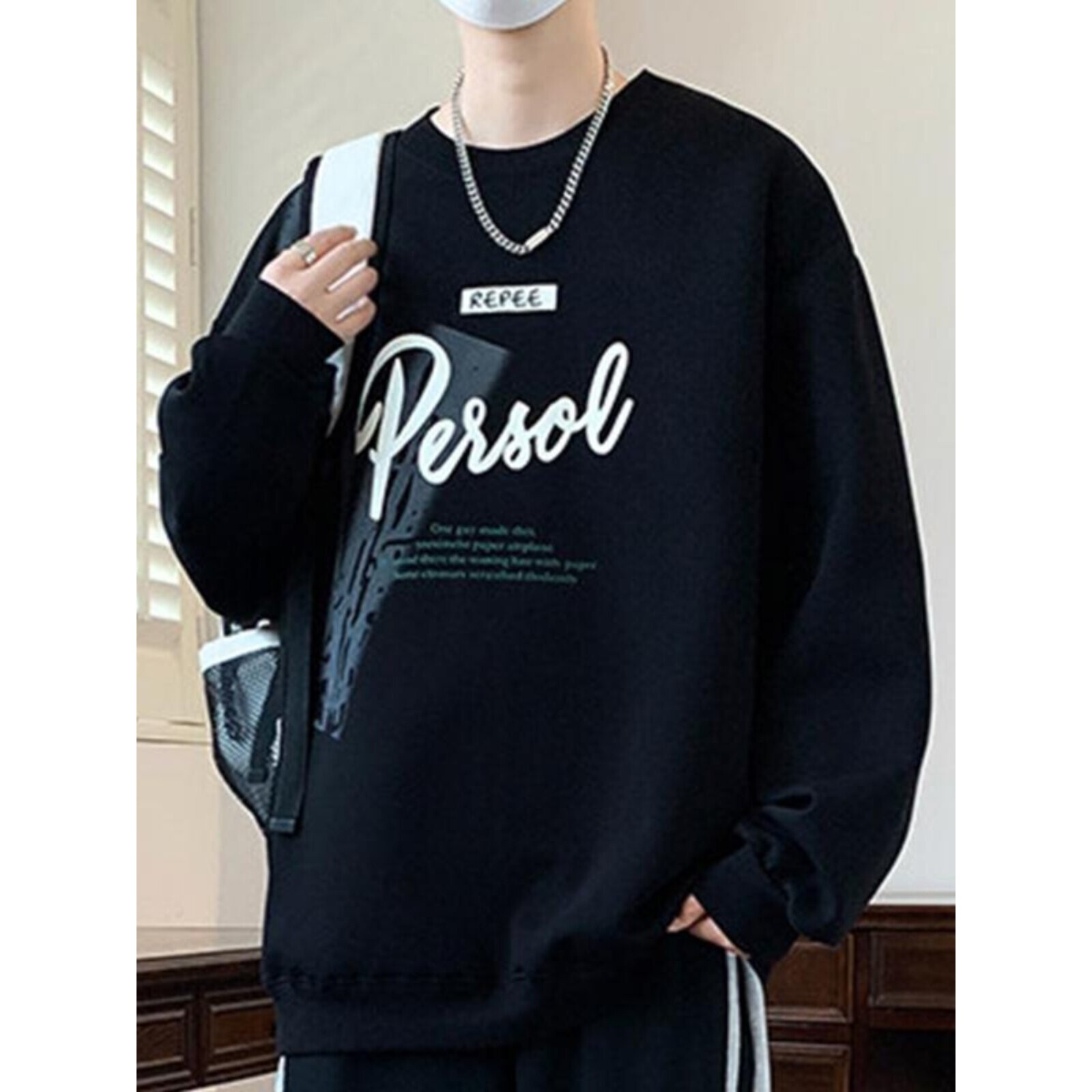 潮牌卫衣男款2026年春秋季痞帅潮牌长袖t恤男孩帅气高级感上衣服